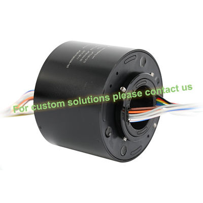 24 Circuits 500VAC/DC Through Hole Slip Ring with IP54 Protection for Analog and Digital Signal Transmission