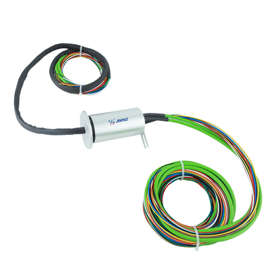 Δύναμη μόνωσης ≥ 1000MΩ 1000VDC Slipring με κυκλώματα Ethernet 2×10A 4×5A 2×100Mbps
