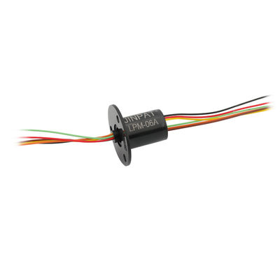 300RPM μικροσκοπικό δαχτυλίδι ολίσθησης καψών 6 κύκλωμα 2A IP40, ενσωματωμένο σχέδιο δομών