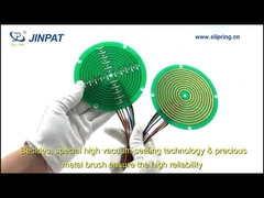 Δακτύλιος ολίσθησης τηγανίτας τύπου Flat με δρομολόγηση 5A με 2 κυκλώματα για καρούλια καλωδίων